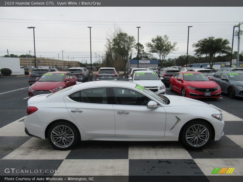 Uyuni White / Black/Gray 2020 Hyundai Genesis G70