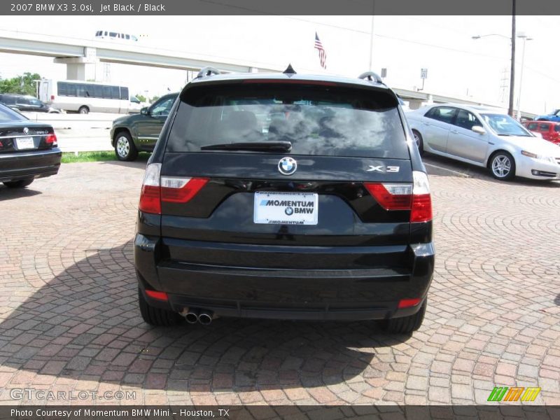 Jet Black / Black 2007 BMW X3 3.0si
