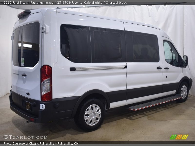 Oxford White / Charcoal black 2019 Ford Transit Passenger Wagon XLT 350 MR Long