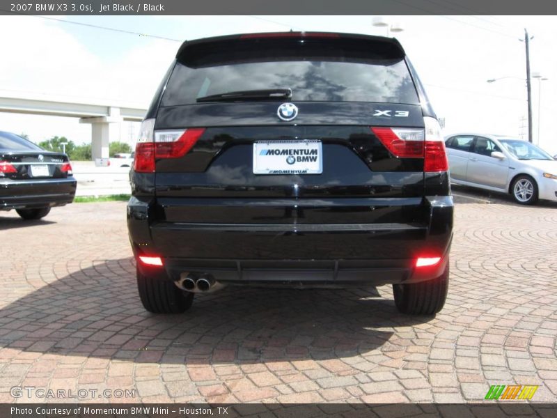 Jet Black / Black 2007 BMW X3 3.0si