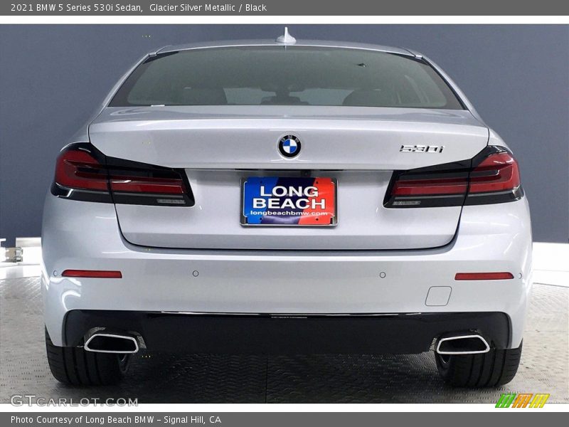 Glacier Silver Metallic / Black 2021 BMW 5 Series 530i Sedan