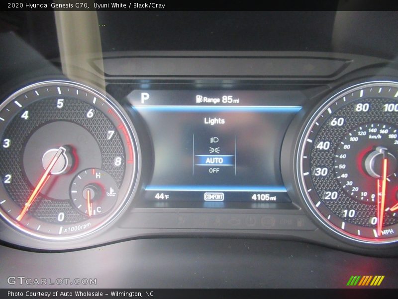 Uyuni White / Black/Gray 2020 Hyundai Genesis G70