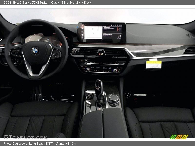 Glacier Silver Metallic / Black 2021 BMW 5 Series 530i Sedan