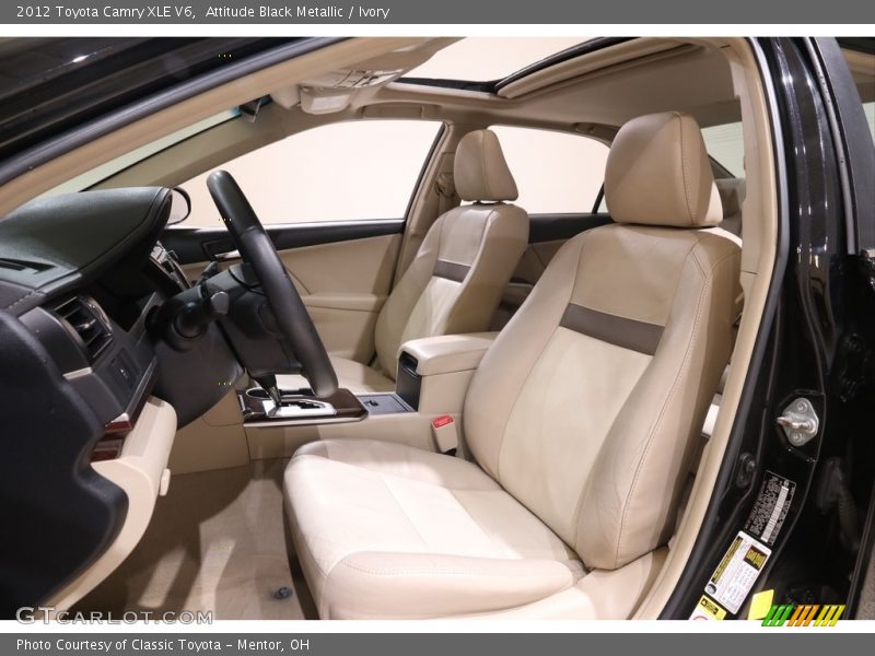 Attitude Black Metallic / Ivory 2012 Toyota Camry XLE V6