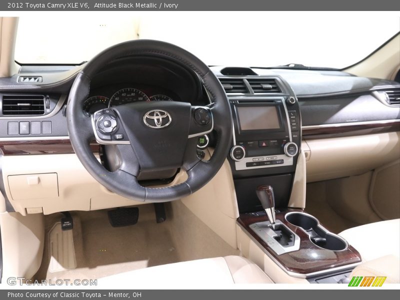 Attitude Black Metallic / Ivory 2012 Toyota Camry XLE V6