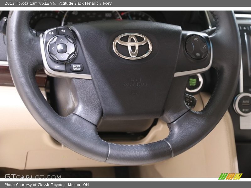 Attitude Black Metallic / Ivory 2012 Toyota Camry XLE V6