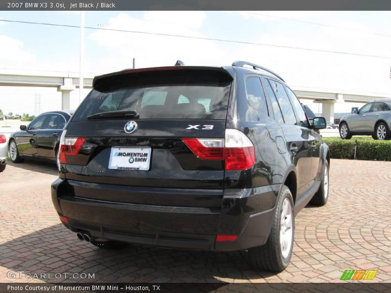 Jet Black / Black 2007 BMW X3 3.0si