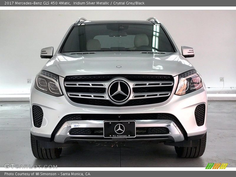 Iridium Silver Metallic / Crystal Grey/Black 2017 Mercedes-Benz GLS 450 4Matic
