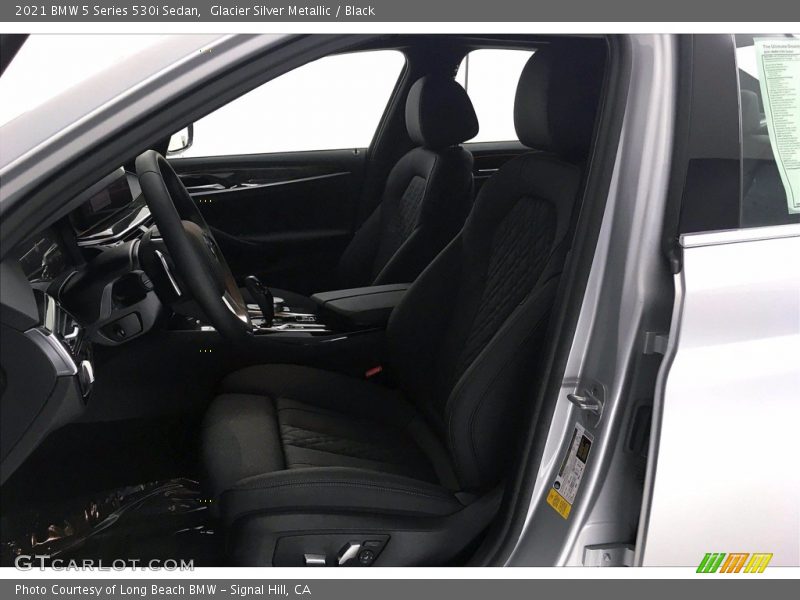 Glacier Silver Metallic / Black 2021 BMW 5 Series 530i Sedan