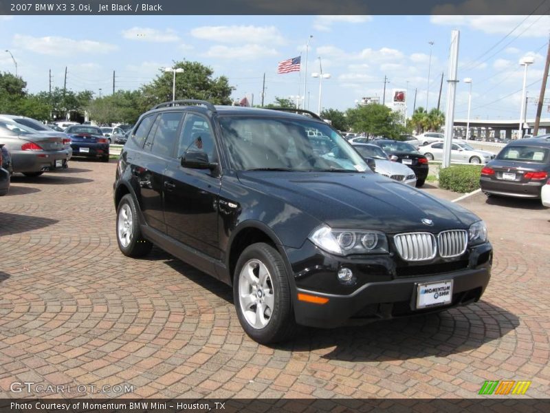 Jet Black / Black 2007 BMW X3 3.0si
