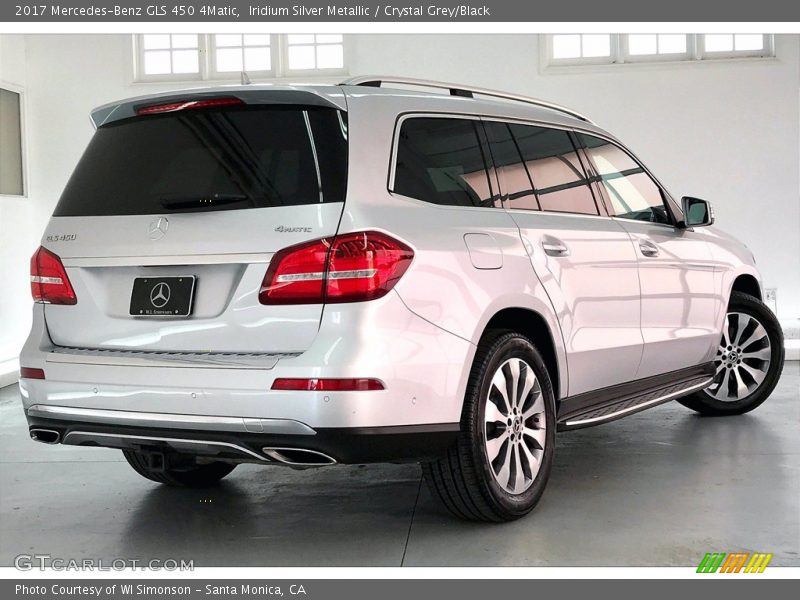 Iridium Silver Metallic / Crystal Grey/Black 2017 Mercedes-Benz GLS 450 4Matic