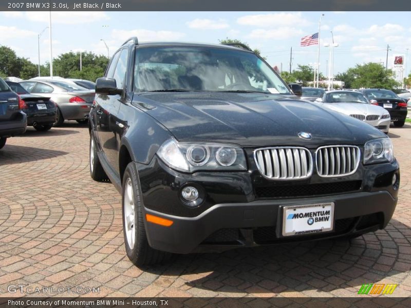 Jet Black / Black 2007 BMW X3 3.0si