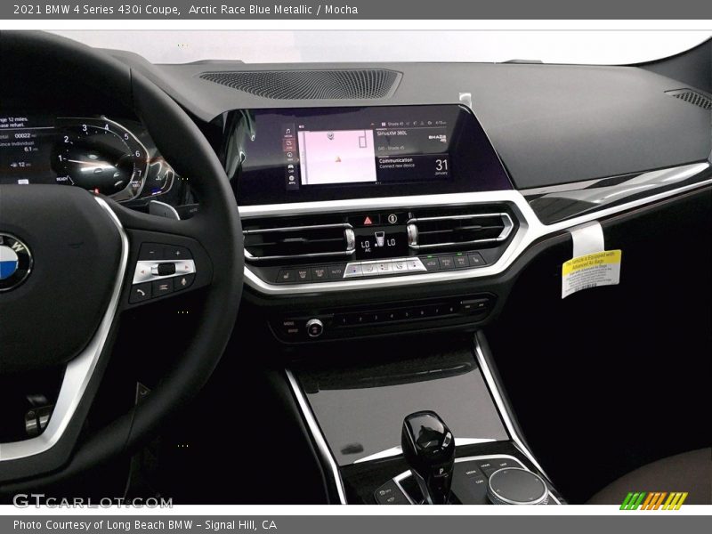 Arctic Race Blue Metallic / Mocha 2021 BMW 4 Series 430i Coupe