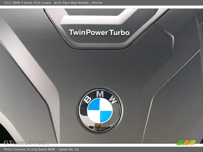 Arctic Race Blue Metallic / Mocha 2021 BMW 4 Series 430i Coupe