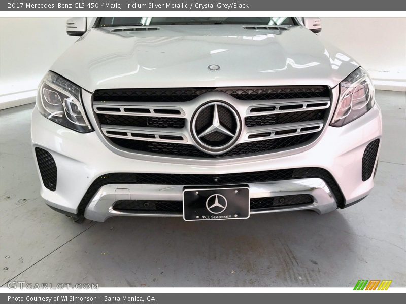 Iridium Silver Metallic / Crystal Grey/Black 2017 Mercedes-Benz GLS 450 4Matic