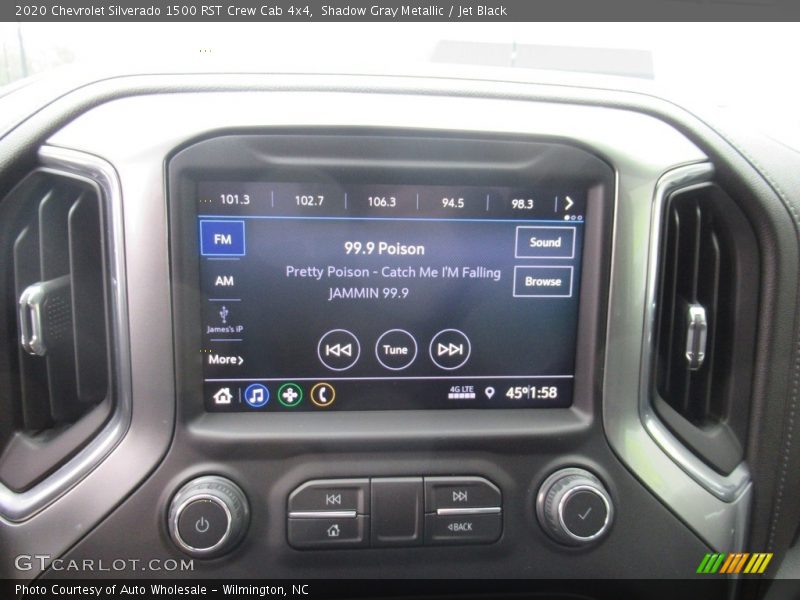 Shadow Gray Metallic / Jet Black 2020 Chevrolet Silverado 1500 RST Crew Cab 4x4