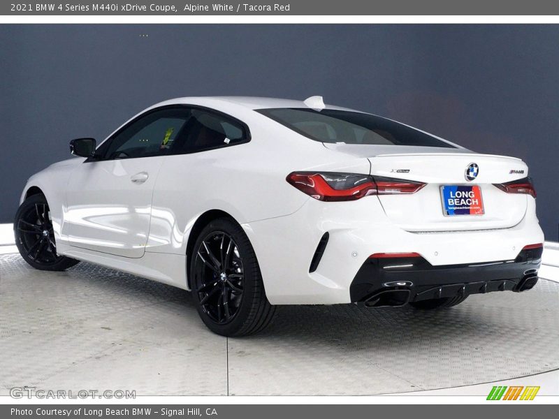 Alpine White / Tacora Red 2021 BMW 4 Series M440i xDrive Coupe