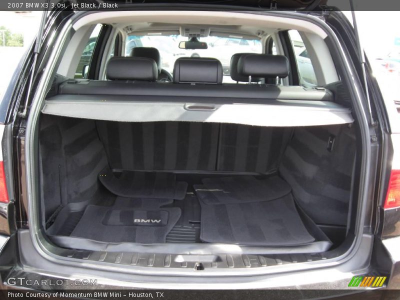 Jet Black / Black 2007 BMW X3 3.0si