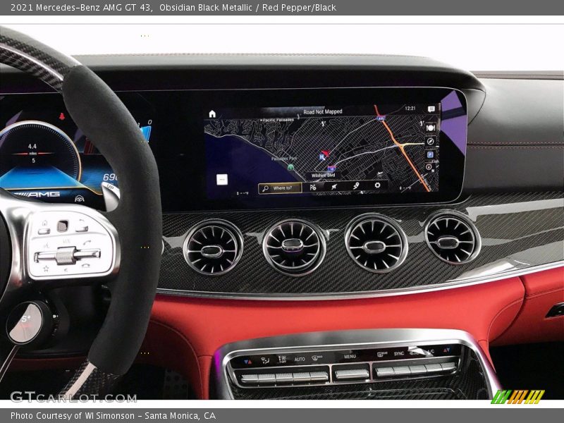 Obsidian Black Metallic / Red Pepper/Black 2021 Mercedes-Benz AMG GT 43