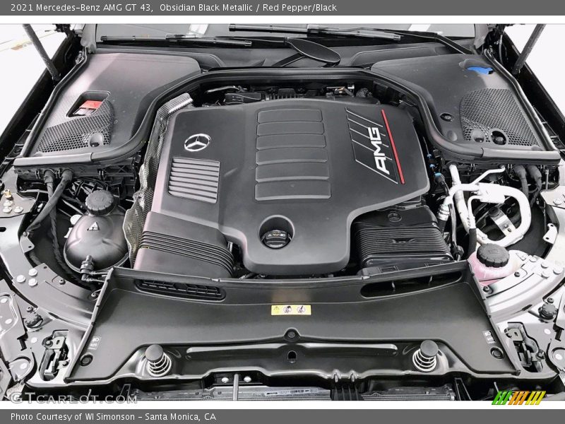 Obsidian Black Metallic / Red Pepper/Black 2021 Mercedes-Benz AMG GT 43