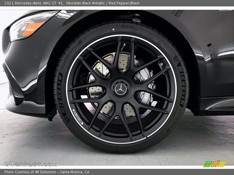 Obsidian Black Metallic / Red Pepper/Black 2021 Mercedes-Benz AMG GT 43