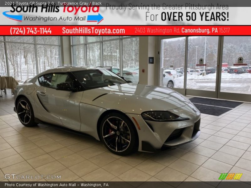 Turbulence Gray / Black 2021 Toyota GR Supra 3.0