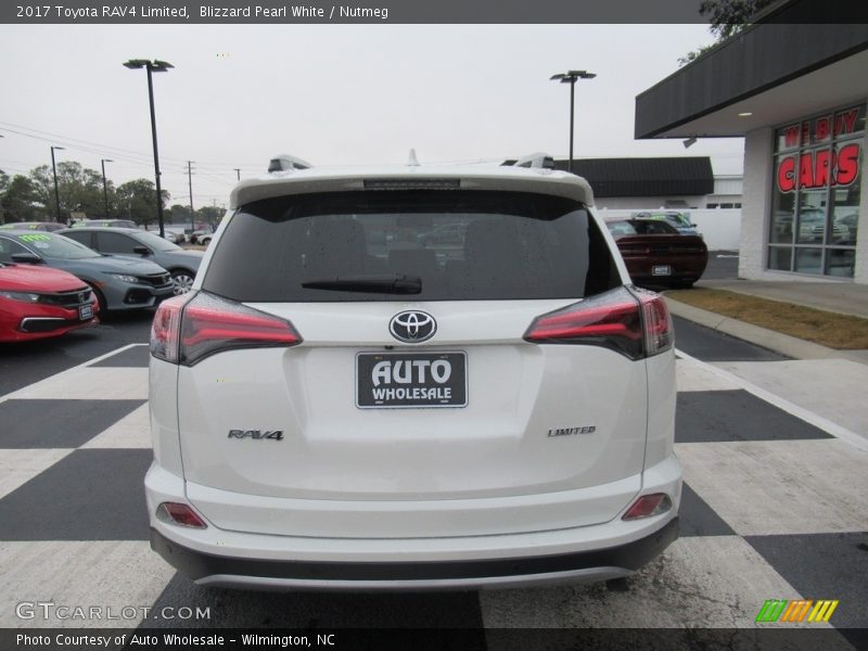 Blizzard Pearl White / Nutmeg 2017 Toyota RAV4 Limited