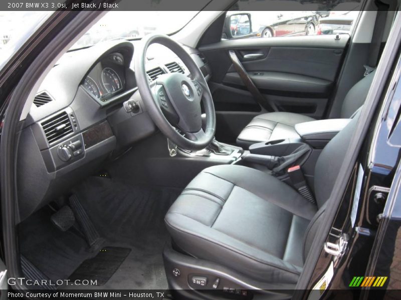 Jet Black / Black 2007 BMW X3 3.0si