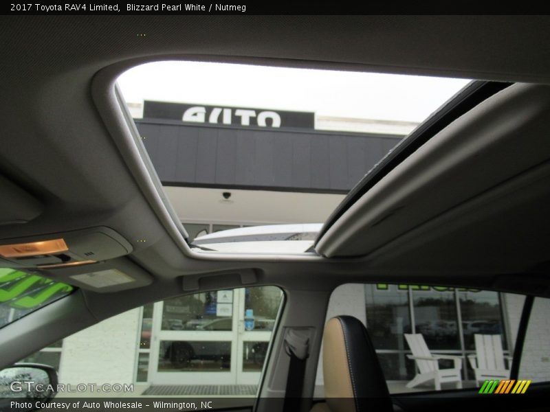 Blizzard Pearl White / Nutmeg 2017 Toyota RAV4 Limited