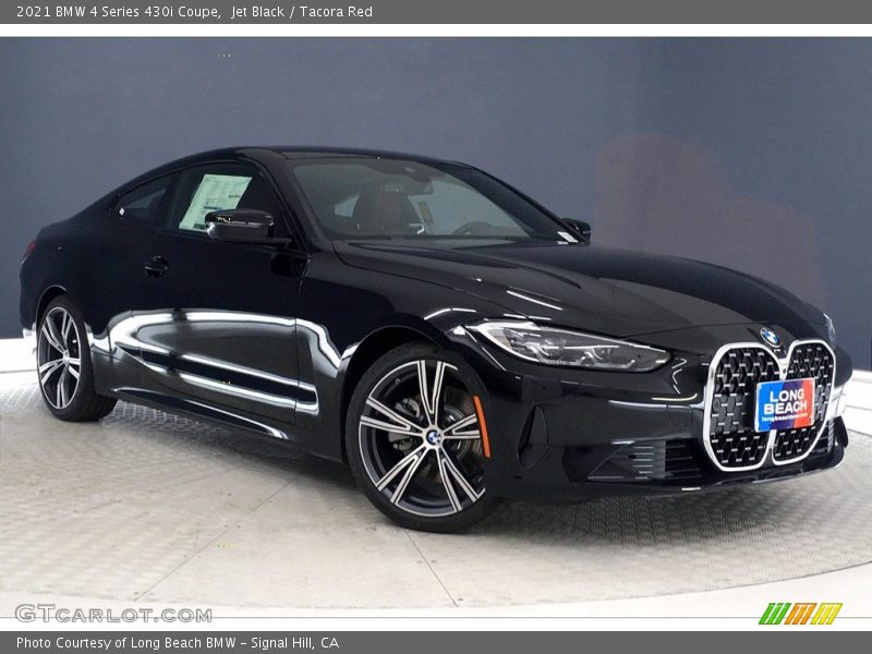 Jet Black / Tacora Red 2021 BMW 4 Series 430i Coupe