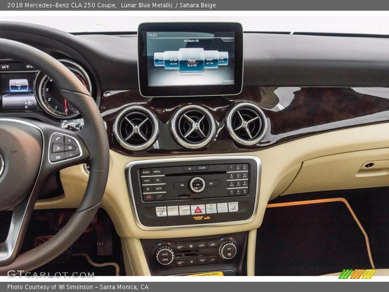 Lunar Blue Metallic / Sahara Beige 2018 Mercedes-Benz CLA 250 Coupe