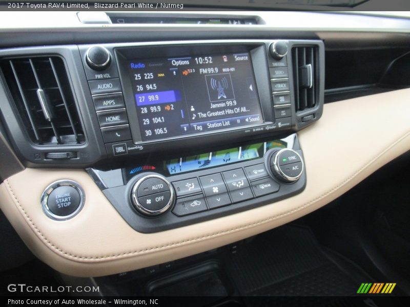 Blizzard Pearl White / Nutmeg 2017 Toyota RAV4 Limited