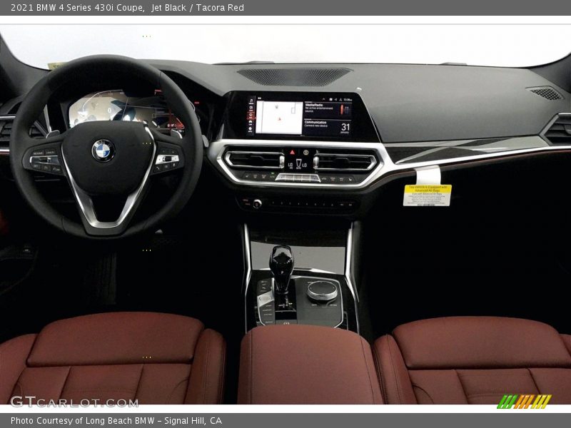 Jet Black / Tacora Red 2021 BMW 4 Series 430i Coupe