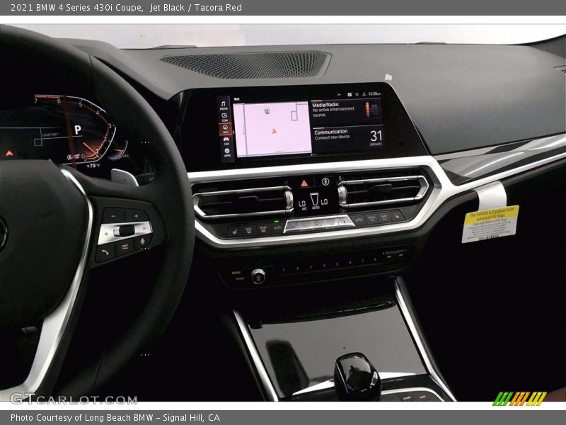 Jet Black / Tacora Red 2021 BMW 4 Series 430i Coupe