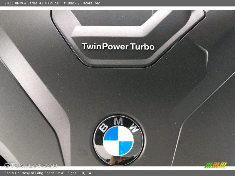 Jet Black / Tacora Red 2021 BMW 4 Series 430i Coupe