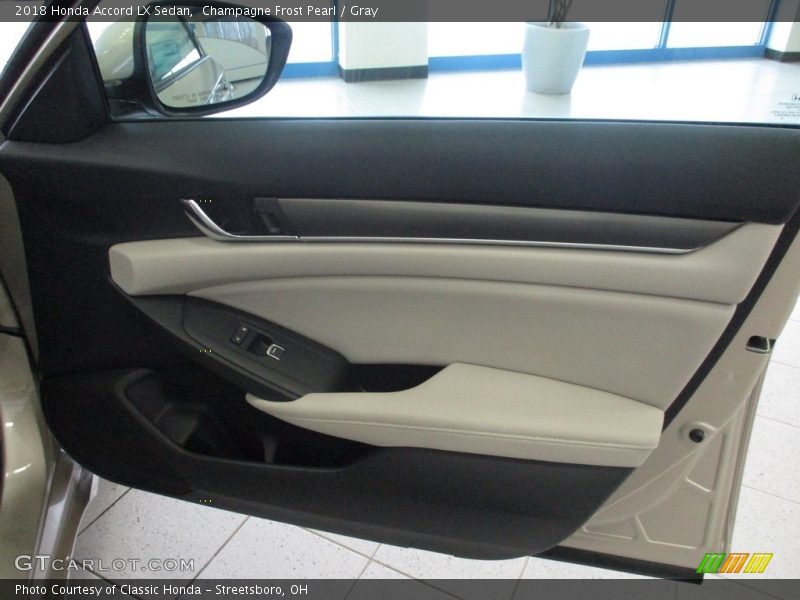 Champagne Frost Pearl / Gray 2018 Honda Accord LX Sedan
