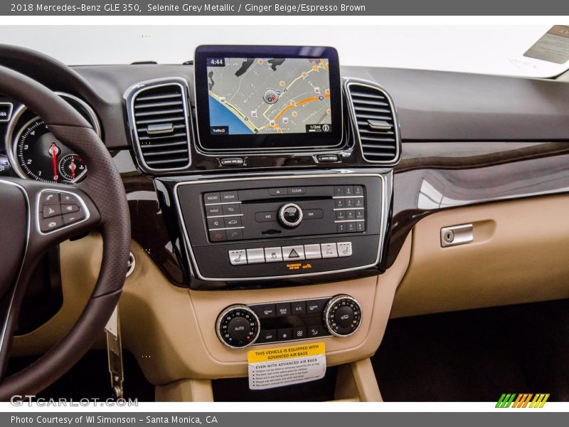 Selenite Grey Metallic / Ginger Beige/Espresso Brown 2018 Mercedes-Benz GLE 350