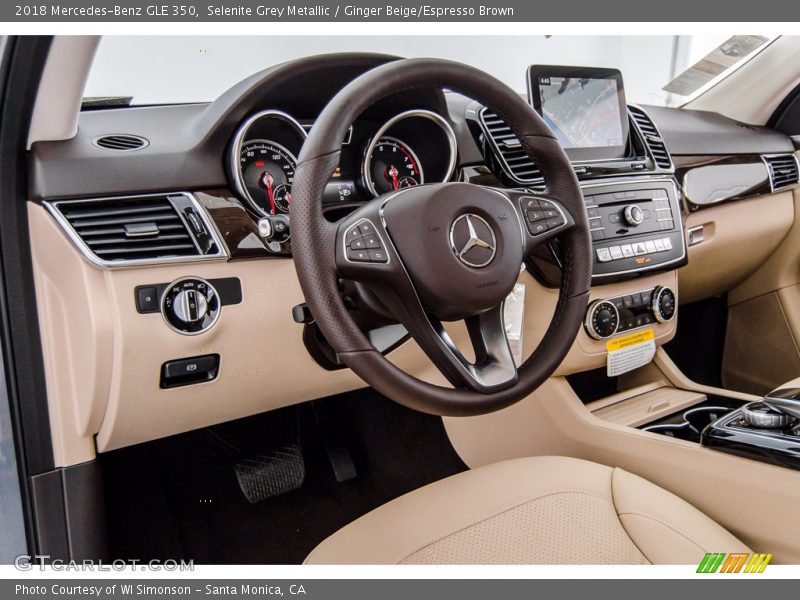 Selenite Grey Metallic / Ginger Beige/Espresso Brown 2018 Mercedes-Benz GLE 350