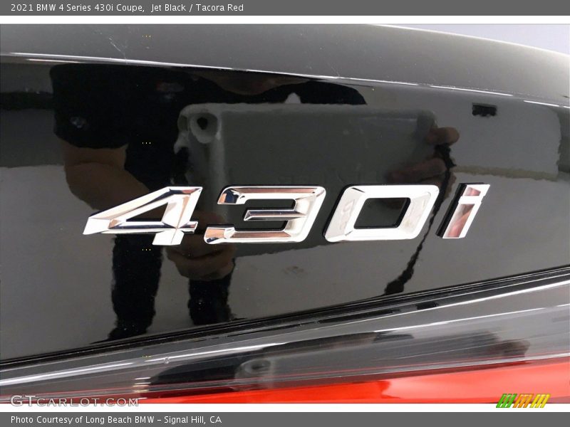 Jet Black / Tacora Red 2021 BMW 4 Series 430i Coupe