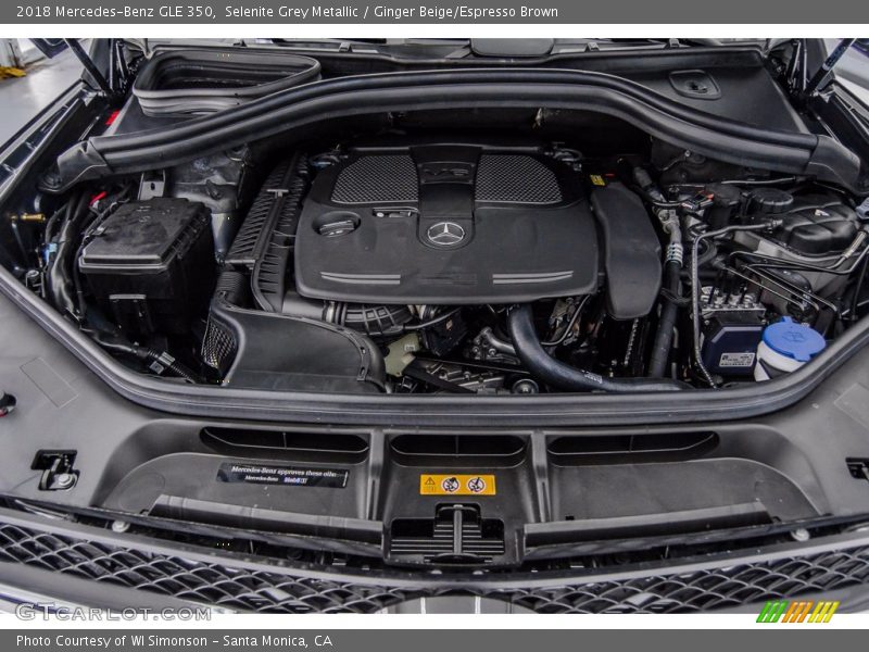 Selenite Grey Metallic / Ginger Beige/Espresso Brown 2018 Mercedes-Benz GLE 350