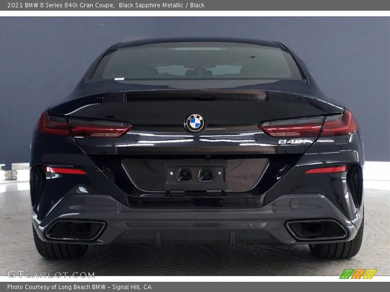Black Sapphire Metallic / Black 2021 BMW 8 Series 840i Gran Coupe