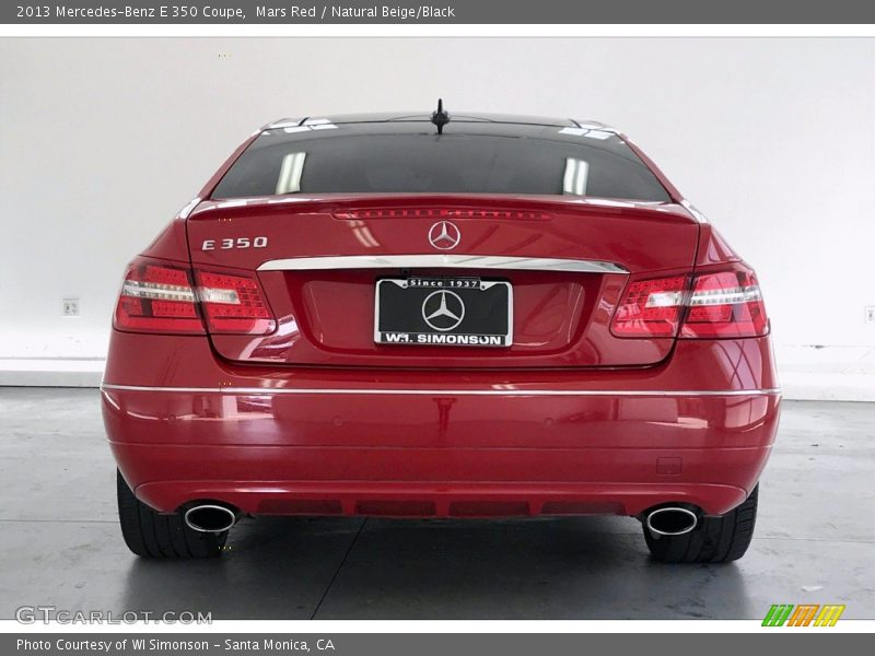 Mars Red / Natural Beige/Black 2013 Mercedes-Benz E 350 Coupe