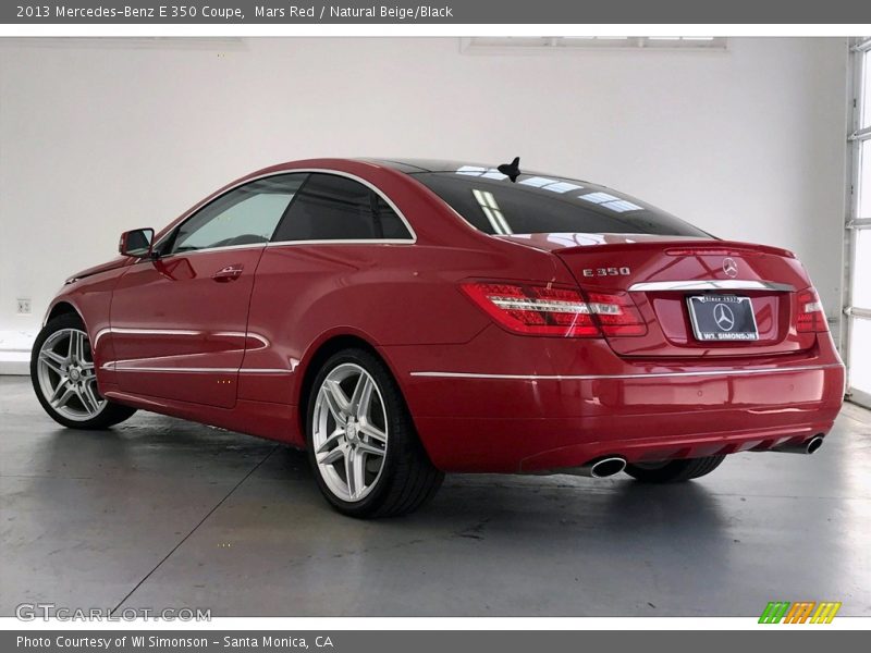 Mars Red / Natural Beige/Black 2013 Mercedes-Benz E 350 Coupe