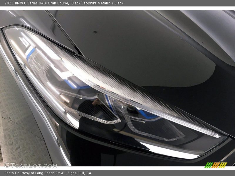 Black Sapphire Metallic / Black 2021 BMW 8 Series 840i Gran Coupe
