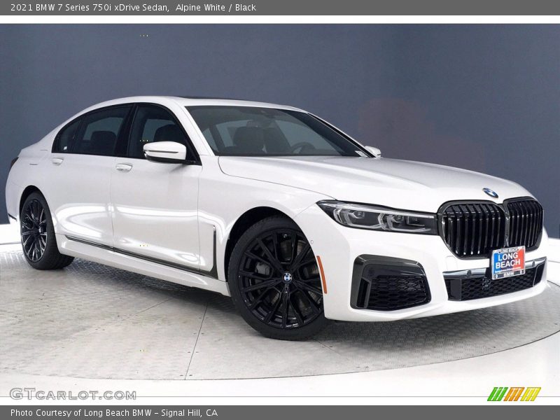 Alpine White / Black 2021 BMW 7 Series 750i xDrive Sedan