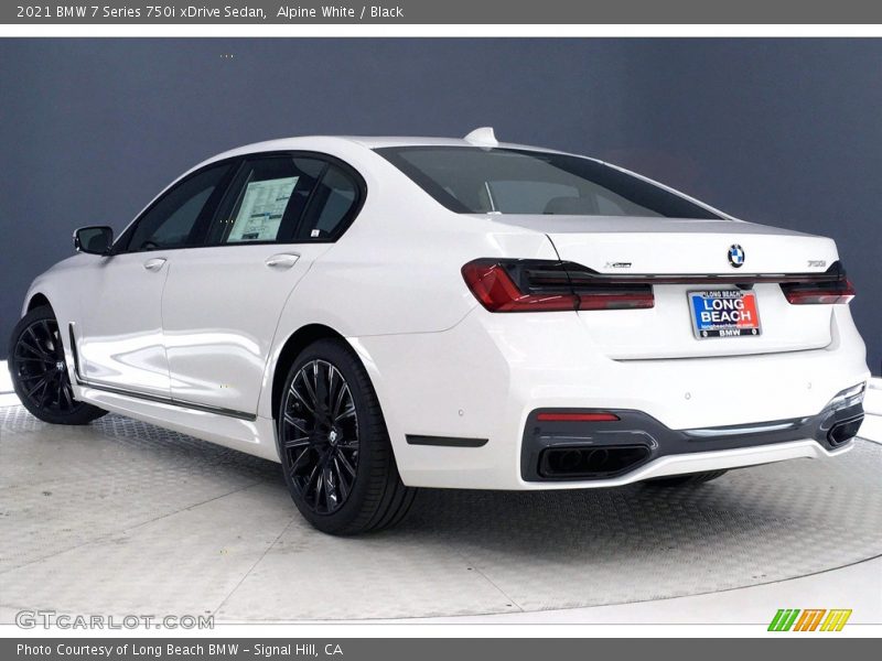 Alpine White / Black 2021 BMW 7 Series 750i xDrive Sedan