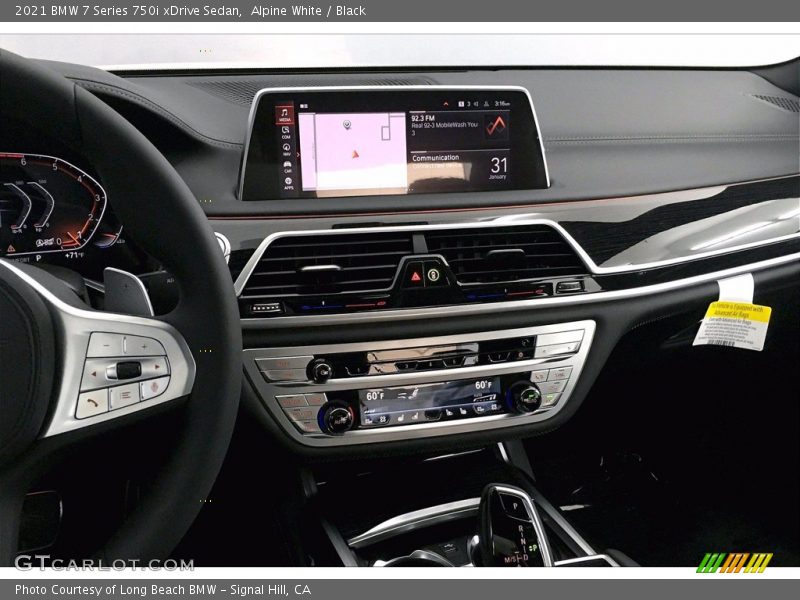 Controls of 2021 7 Series 750i xDrive Sedan