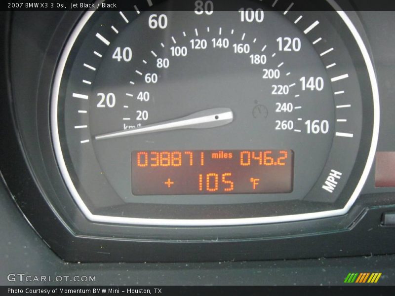 Jet Black / Black 2007 BMW X3 3.0si