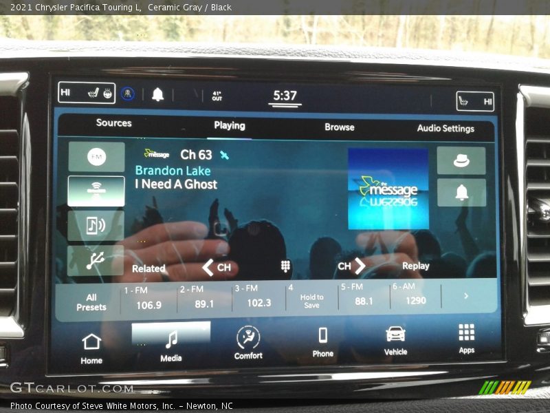 Ceramic Gray / Black 2021 Chrysler Pacifica Touring L