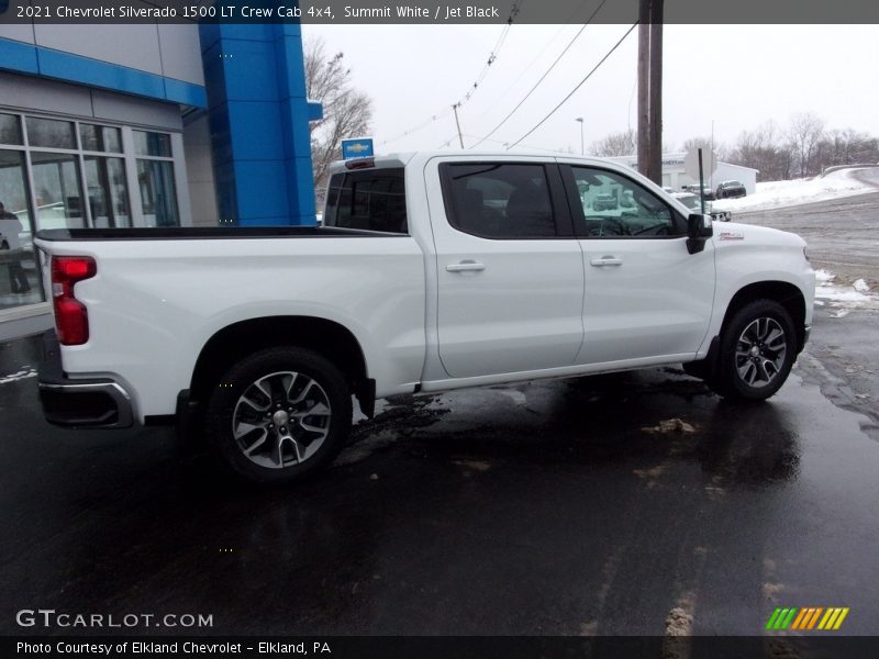 Summit White / Jet Black 2021 Chevrolet Silverado 1500 LT Crew Cab 4x4